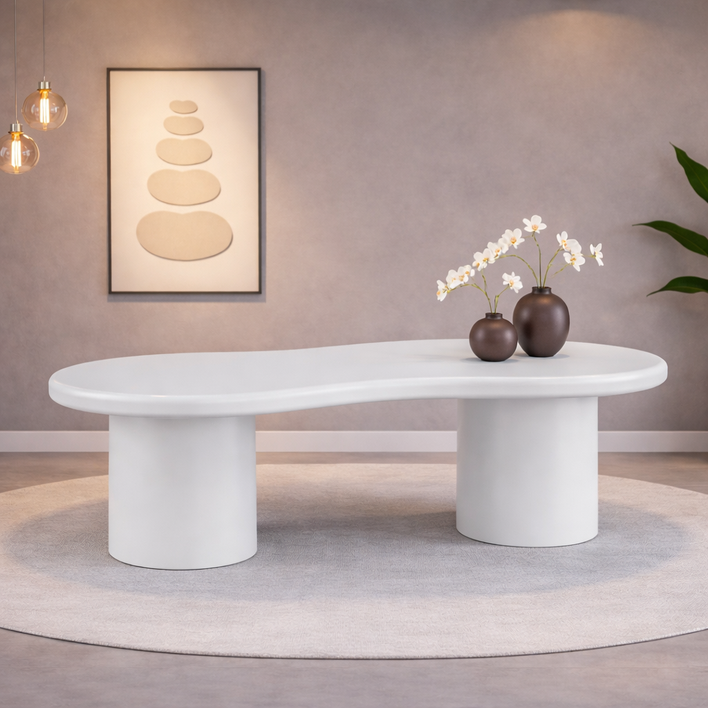Eettafel MIRA 200 cm organisch - Japandi