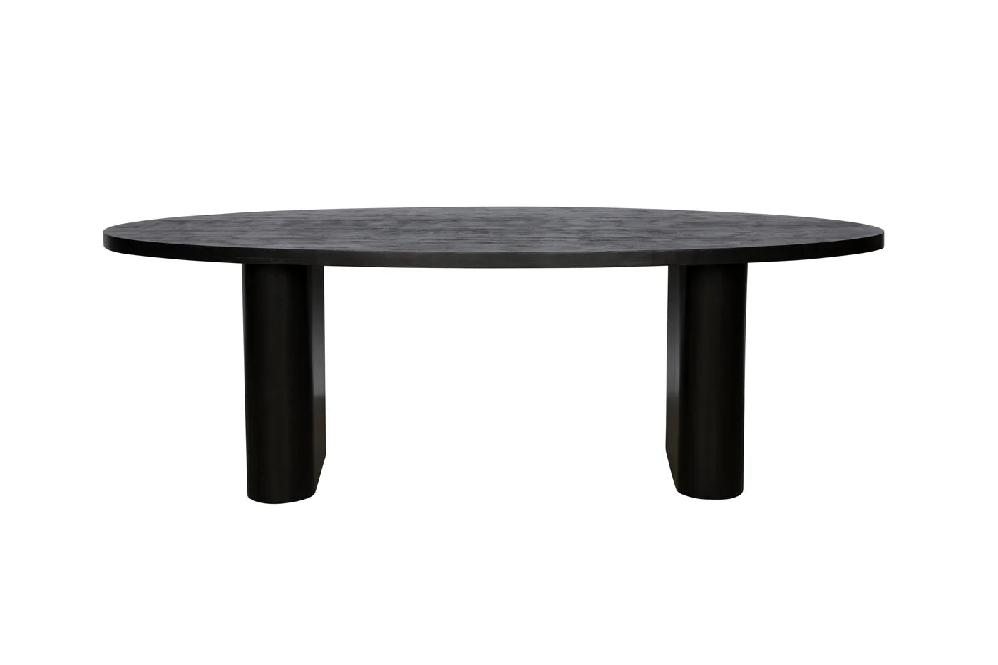 Eettafel Juno– Japandi ovaal – Mango hout – Zwart