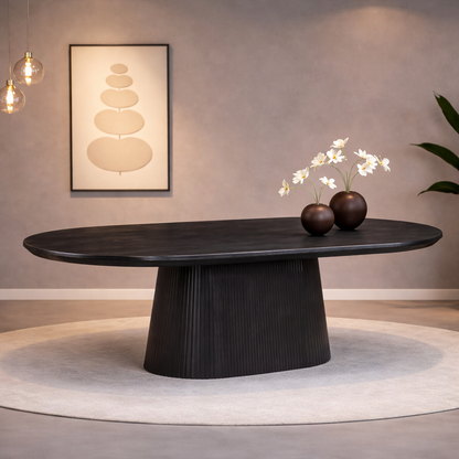 Eettafel Osaka 200 cm – Japandi Collection – Zwart