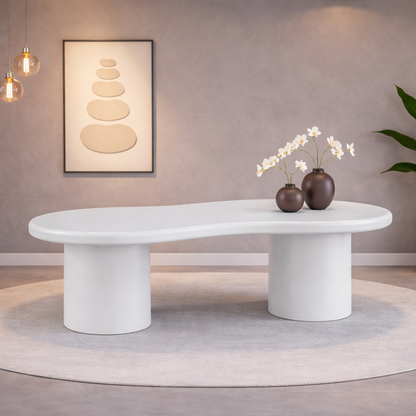 Eettafel MIRA 200 cm organisch - Japandi