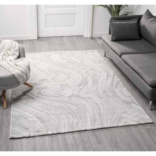 Vloerkleed Varo – Japandi Design – Licht Grijs