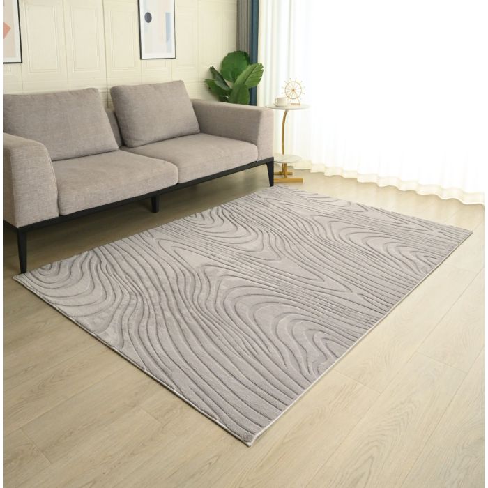 Vloerkleed Miro – Japandi Design – Grijs