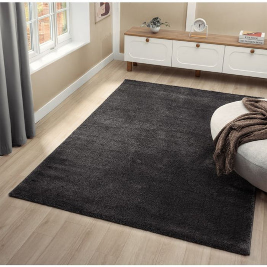 Vloerkleed Naro – Scandinavisch Hoogpolig –  Antraciet