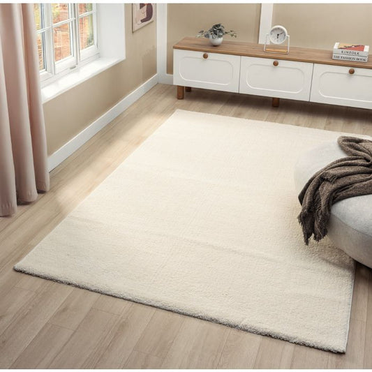 Vloerkleed Naro – Scandinavisch Hoogpolig – Wit