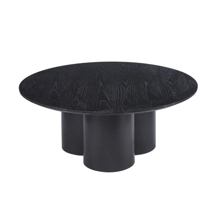 Salontafel Emi Ø 110 cm Japandi Collectie – Zwart