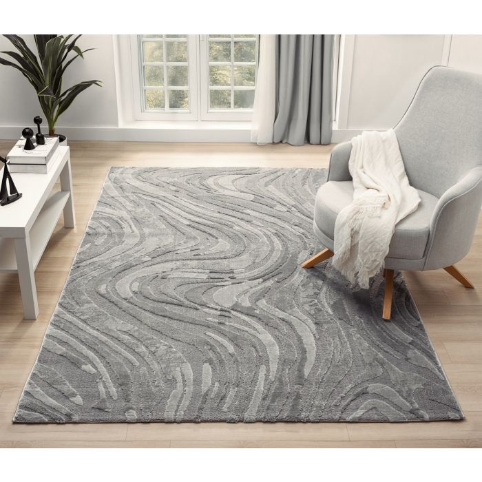 Vloerkleed Varo – Japandi Design – Grijs
