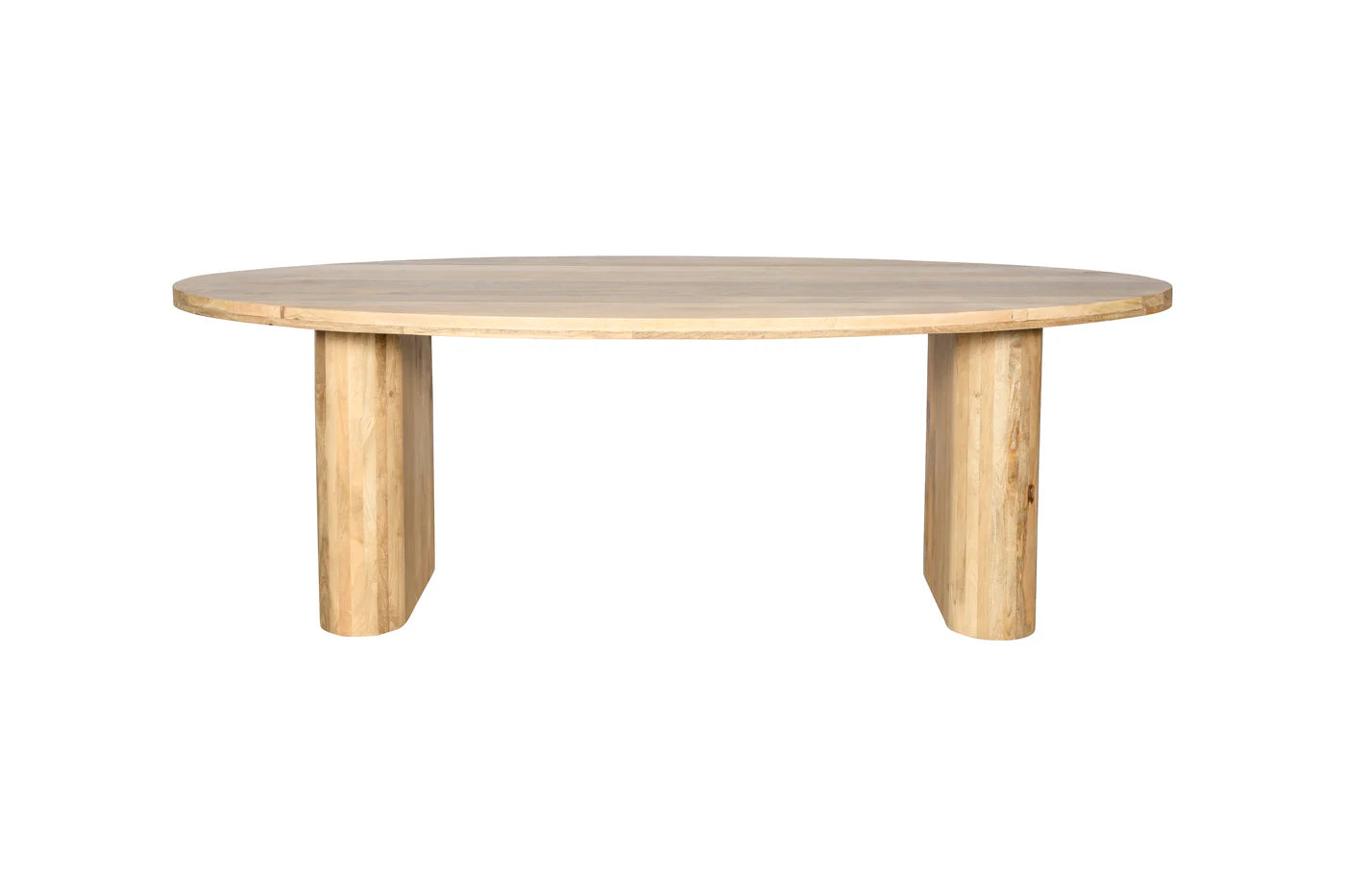 Eettafel Juno– Japandi ovaal – Mango hout – Naturel