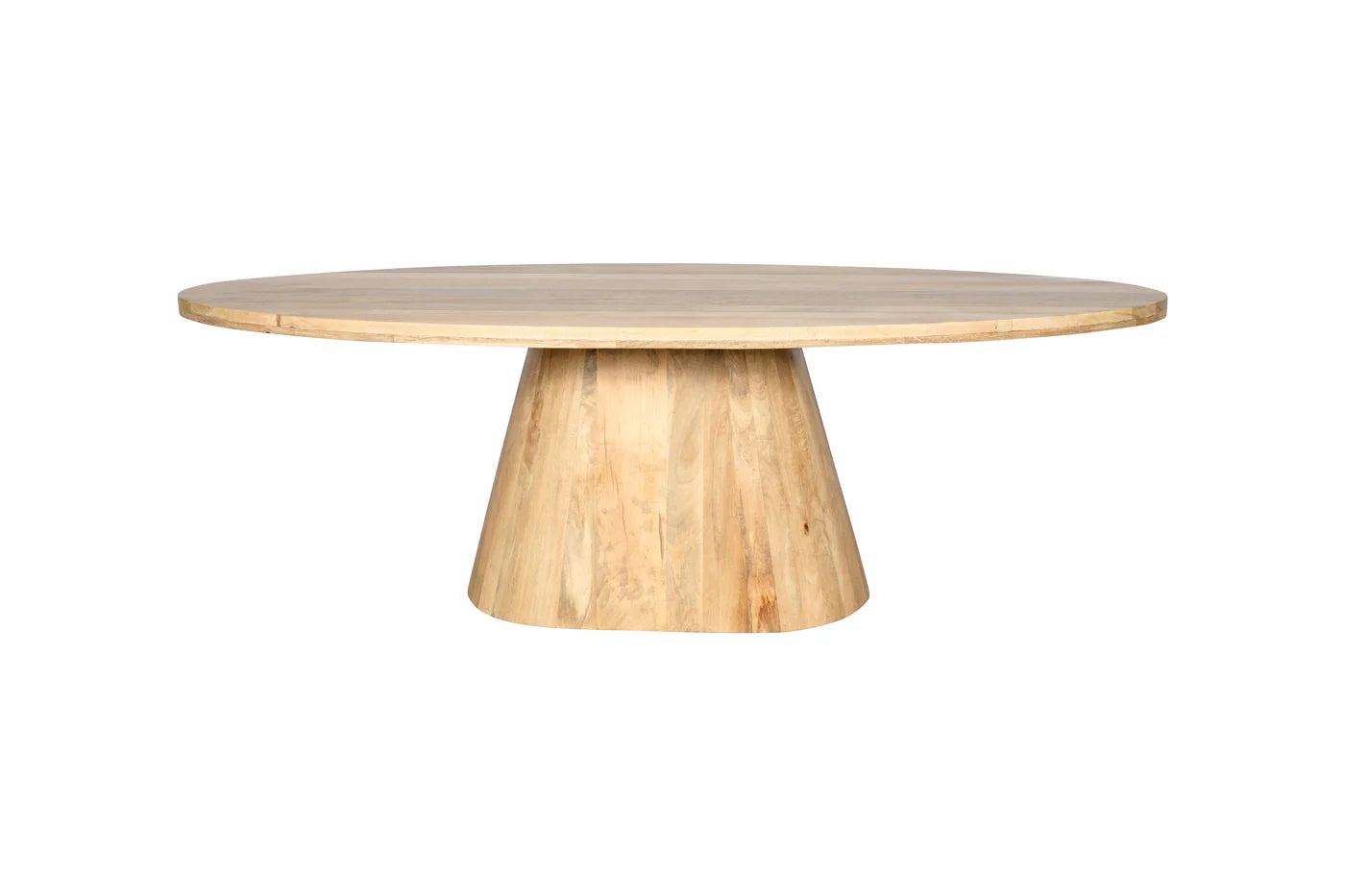 Eettafel Renso– Japandi ovaal – Mango hout – Naturel