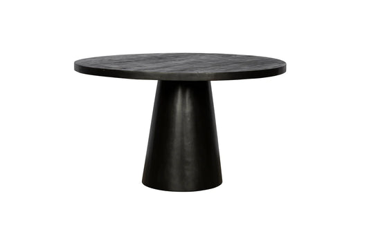 Eettafel Sora – Japandi – Mango hout – Zwart