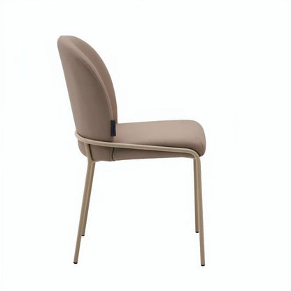 Eetkamerstoel Mio – Japandi – Taupe Velours – Beige Onderstel