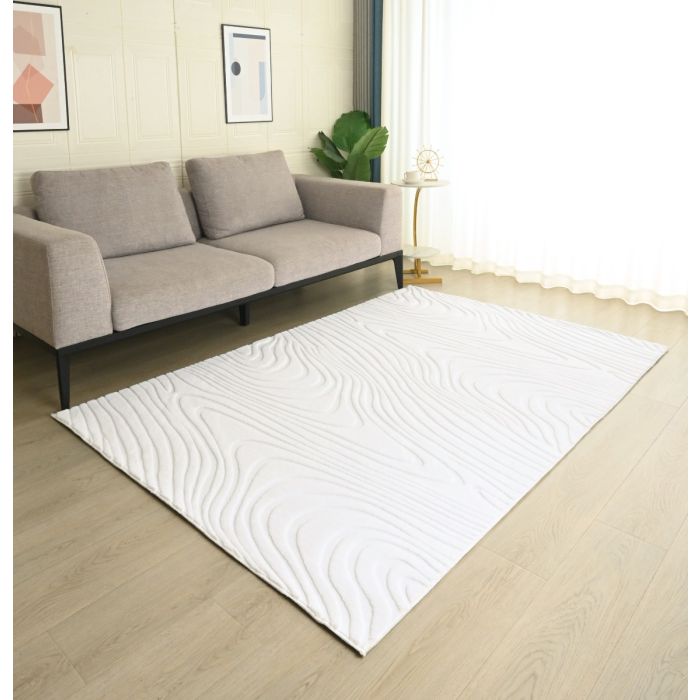 Vloerkleed Miro – Japandi Design – Wit