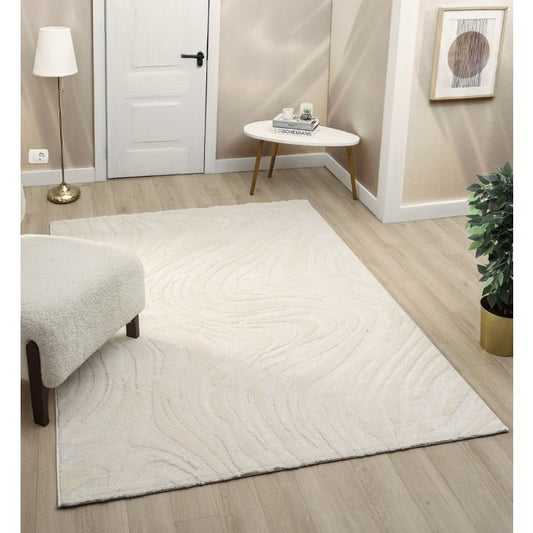 Vloerkleed Varo – Japandi Design –  Crème